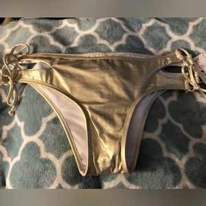 BikiniLab Gold Bikini Bottoms